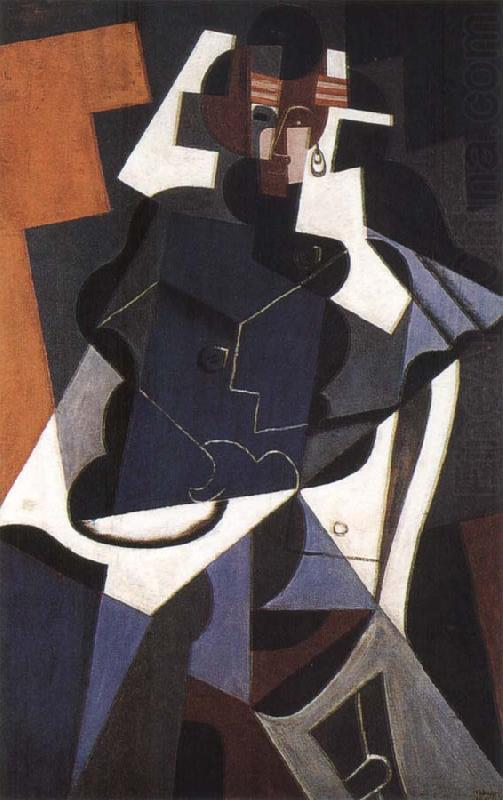 Juan Gris The fem portrait of the whole body china oil painting image